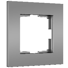 Рамка на 1 пост Slab (серебро софт) W0012965
