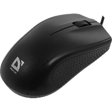 Мышь проводная Defender Optimum MB-160 черный, 1000 dpi, USB, кнопки - 3