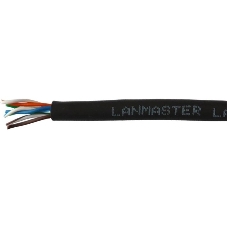 Кабель Lanmaster U/UTP, 4 пары, Кат. 5E, 350 МГц, LSZH, нг(А)-HF, черный, 305 м Кабель Lanmaster U/UTP, 4 пары, Кат. 5E, 350 МГц, LSZH, нг(А)-HF, черный, 305 м