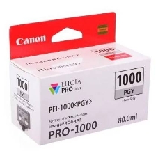Картридж струйный Canon PFI-1000 PGY для IJ SFP PRO-1000 WFG. Фото серый. 80 мл.