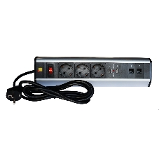 Блок розеток: 3 эл. модуля, 2 USB модуля, 2 порта кат.6