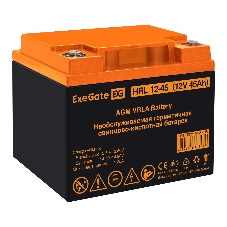 Аккумуляторная батарея ExeGate HRL 12-45 (12V 45Ah, под болт М6)