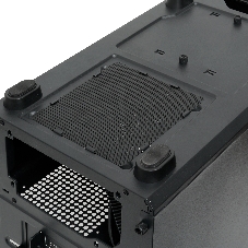 Компьютерный корпус без блока питания HSPD M530, Mesh Mid Tower, Black, TG, 0.4 SPCC, no fans ATX, mATX, mITX 155/290/200mm 2x2.5