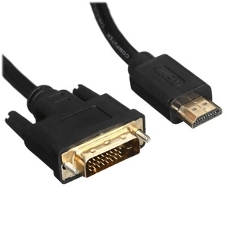 Кабель HDMI to DVI-D (19M -25M) 2м, TV-COM, 2 фильтра LCG135F-2M