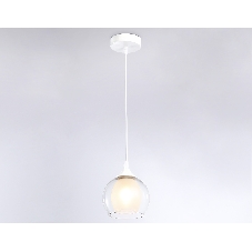 Светильник Ambrella light TR3538 WH/CL/FR белый/прозрачный/белый матовый E27 max 40W D130*800