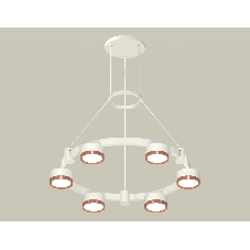 Светильник Ambrella light XR92031103/6 SWH/PPG белый песок/золото розовое полированное GX53 (A9203, C9231, N8126)
