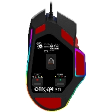 Мышь беспроводная A4Tech Bloody W95 Max Sports синий/белый оптическая (12000dpi) USB (10but)