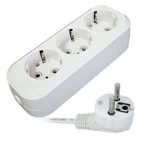 Удлинитель 3х2 м с заземл. 16А IP20 Е-303 АБС-пл. ПВС 3х1 UNIVersal 9631976