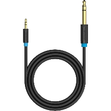 Кабель Vention аудио Jack 6,5 мм M/3,5 M - 1 м