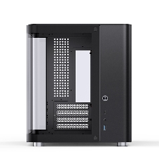 Корпус без блока питания Корпус JONSBO TK-1 Black 2.0 MATX без БП, mini-ITX, micro-ATX, черный