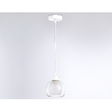 Светильник Ambrella light TR3538 WH/CL/FR белый/прозрачный/белый матовый E27 max 40W D130*800