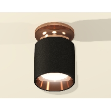 Светильник Ambrella Light XS6302181 SBK/PPG черный песок/золото розовое полированное MR16 GU5.3 (N6906, C6302, N6114)