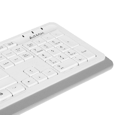 Комплект клавиатура+мышь A4Tech FStyler F1010 проводной, USB, 1600 DPI, белый/серый