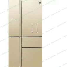 Холодильник Sharp SJWX99ACH бежевый четырехкамерный 423/227л морозилка снизу, No Frost, Side by Side