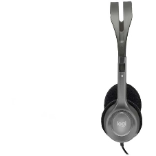 Гарнитура Logitech H110 серебристый, проводная, 3.5 мм
