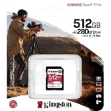 Флеш карта SDXC Kingston SDR2V6/512Gb Canvas React Plus w/o adapter 512Gb