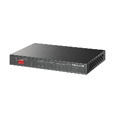 Kоммутатор 10-портовый гигабитный настольный Mercusys MS110GMP с 8 портами PoE+