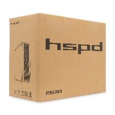 Компьютерный корпус без блока питания HSPD M530, Mesh Mid Tower, Black, TG, 0.4 SPCC, no fans ATX, mATX, mITX 155/290/200mm 2x2.5