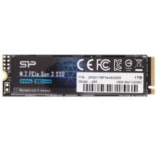Накопитель SSD Silicon Power P34A60, 1Tb, PCIe 3.0 x4, M.2 2280, NVMe, R/W 2200/1600