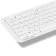 Комплект клавиатура+мышь A4Tech FStyler F1010 проводной, USB, 1600 DPI, белый/серый
