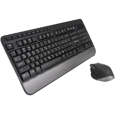 Комплект клавиатура+мышь Oklick S290W беспроводной, USB, 1600 DPI, чёрный