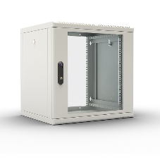 Шкаф настенный ЦМО ШРН-М-9.650 9U 600x650 мм пер. дв. стекл съемные бок. пан. 50 кг серый