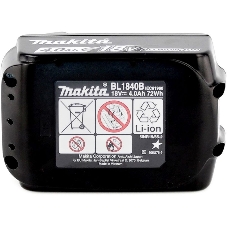 Батарея аккумуляторная Makita BL1840B LXT 18В 4А·ч Li-Ion (632G58-9)