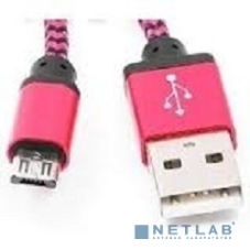 Кабель Gembird USB 2.0 Cablexpert AM/microBM 5P, 1м, нейлоновая оплетка, алюминиевые разъемы, фиолетовый, пакет