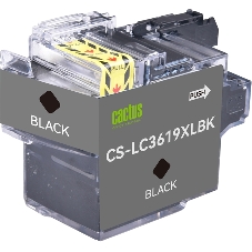 Картридж струйный Cactus CS-LC3619XLBK черный (68 мл) для Brother MFC-J2330DW/J2730DW/J3530DW/J3930DW
