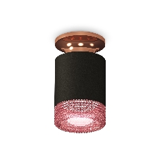 Светильник Ambrella Light XS6302182 SBK/PPG/PI черный песок/золото розовое полированное/розовый MR16 GU5.3