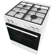 Плита комбинированная Gorenje GK6A40WFFM белый, конфорок 4 шт, духовка 71 л, 60 см x 85 см x 60 см