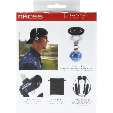 Проводные наушники KOSS Porta Pro Classic черный/голубой, накладные, проводной, складная конструкция