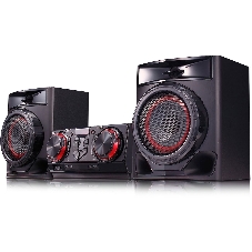 Мини-аудиосистема LG CJ44 черный 480Вт FM USB BT