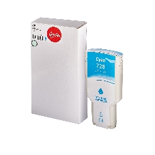Картридж струйный Sakura F9K17A (№728 Cyan) для HP, голубой, 300 мл.