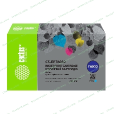 Картридж струйный Cactus CS-EPT6032 (T6032) голубой пигментный (220 мл) для Epson Stylus PRO 7880/9880