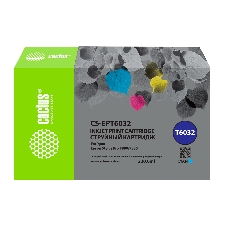 Картридж струйный Cactus CS-EPT6032 (T6032) голубой пигментный (220 мл) для Epson Stylus PRO 7880/9880 Картридж струйный Cactus CS-EPT6032 (T6032) голубой пигментный (220 мл) для Epson Stylus PRO 7880/9880