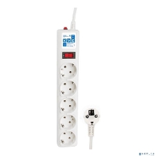 Сетевой фильтр Powercube SPG-B-6-WHITE 1.9 м, 5 розеток, белый, коробка