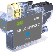 Картридж струйный Cactus CS-LC3619XLC голубой (18.4 мл) для Brother MFC-J2330DW/J2730DW/J3530DW/J3930DW