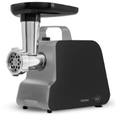 Мясорубка электрическая Centek CT-1603 черный, 2000 Вт, 2.0 кг/мин, реверс, защита от перегрузки, насадки - 4