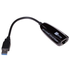 Адаптеры USB Ethernet 5bites Кабель-адаптер 5bites UA3-45-01BK USB3.0 -> RJ45 10/100/1000 Мбит/с, 10 см