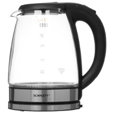 Чайник электрический Scarlett SC-EK27G36 1.8л. 1800Вт черный (корпус: стекло)