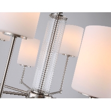 Люстра Ambrella light LH56213/8 SN/FR никель/белый матовый E27/8 max 60W D700*600