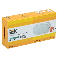 Светильник светодиодный ДПО 4012 12Вт 4000К IP54 овал бел. IEK LDPO0-4012-12-4000-K01