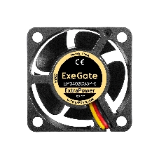 Вентилятор для корпуса ExeGate ExtraPower EP04020S3P-5 черный, 40 мм, 7000 об/мин, 30.5 дБ, 3 pin