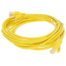 Патч-корд медный UTP Cablexpert PP10-3M/Y cat.5e, 3м, литой, многожильный, желтый
