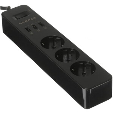 Удлинитель с USB зарядкой HARPER UCH-315 черный