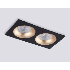 Светильник Ambrella light TN102735/2 BK/GD черный/золото GU5.3 175*92*23