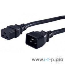 Кабель Hyperline PWC-IEC19-IEC20-1.8-BKКабель питания IEC 320 C19 - IEC 320 C20 (3x1.5), 1.8 м