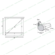 Экран Lumien 200x200 см Eco Picture LEP-100103 1:1 настенно-потолочный рулонный