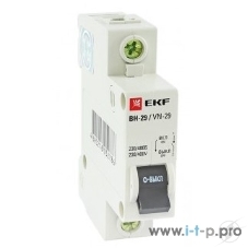 Выключатель нагрузки EKF SL29-1-40-bas 1P 40А ВН-29 EKF Basic